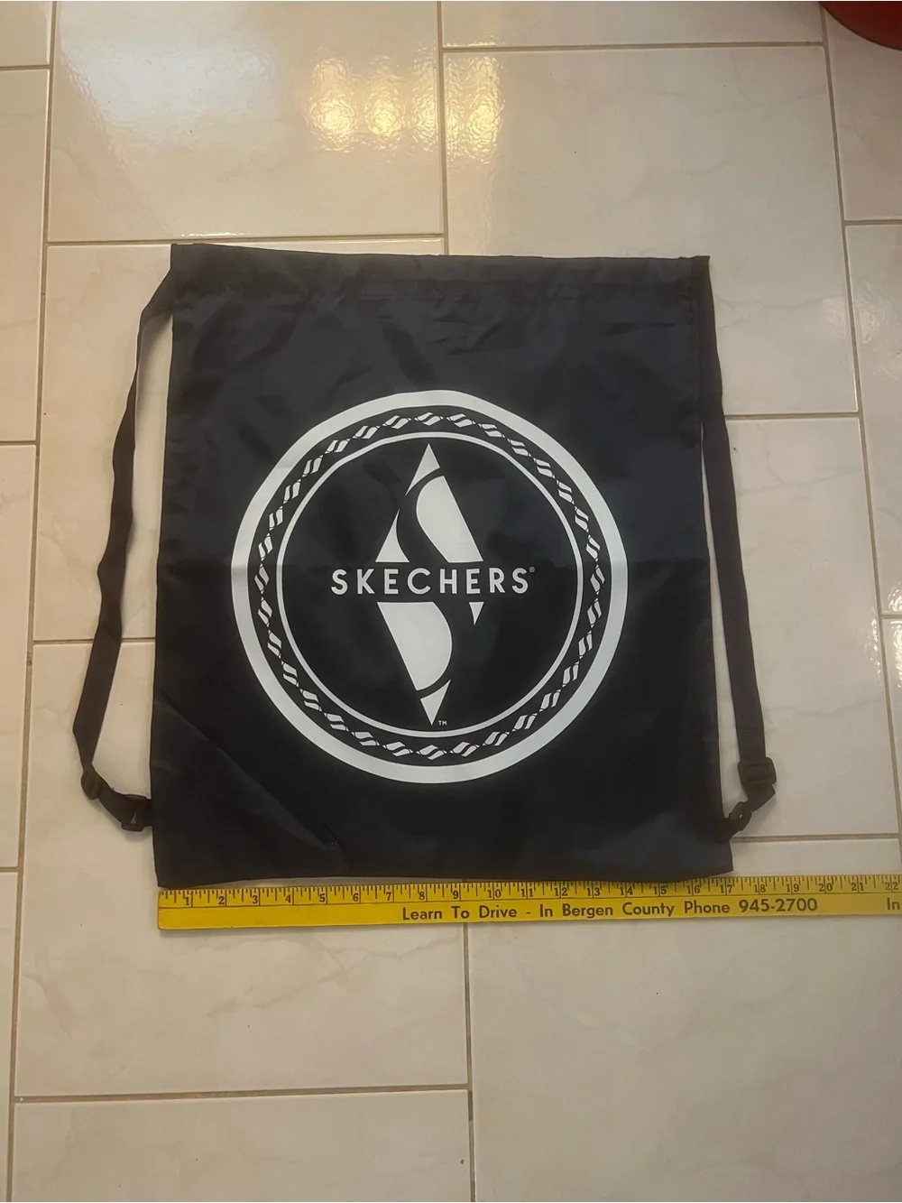Skechers Unisex Navy Blue Drawstring Gym Sack with White Logo